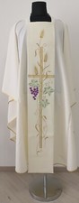 CASULA BIANCA CON STOLONE KASEL MESSGEWAND CHASUBLE