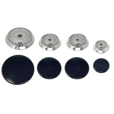 Kit 4 bruciatori gonna+piattelli piano cottura Nardi 4 fuochi Originali Sabaf