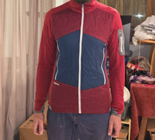 Giacca in pile Ortovox Merino - taglia M / rosso vino - come nuova