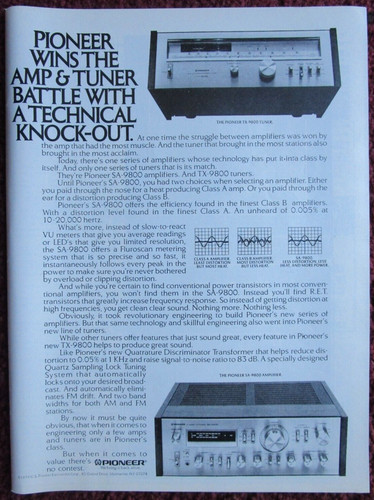 1979 pioneer 9800 - pioneer, tx-9800