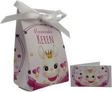 ® 16PZ Scatola Portaconfetti Personalizzata, Scatole Bomboniere Maschio, Bimbo, 