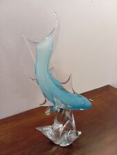 Squalo grande In vetro Di Murano vetro sommerso vintage anni 70