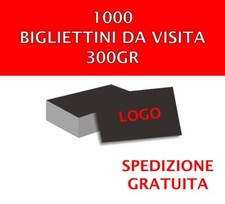 1000 BIGLIETTI DA VISITA STAMPA FRONTE RETRO COLORI 300gr Bigliettini Stampati