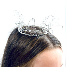 Diadema a corona in argento di