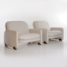 Coppia di poltrone Vitelli e Ammannati per Brunati, anni '70, armchair