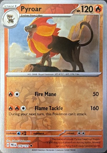 Pyroar 016 131 evoluzioni - pyroar, 016/131