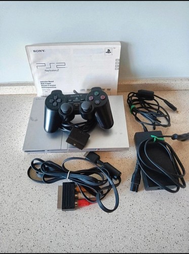 Console ps2 slim silver - ps2,