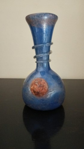 Vaso blu vetro - vetro, di