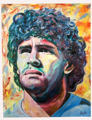 Maradona dipinto quadro x - dipinto/quadro,