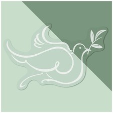 'Colomba pacifica' attaccamenti/adesivi statici per finestre (WC012836)