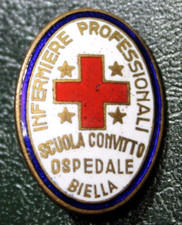 Red cross badges biella 1942 - cross,