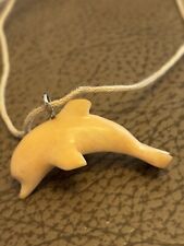 Collana Collane Ciondoli  Delfino Tagua Avorio Vegetale Ciondolo Delfini