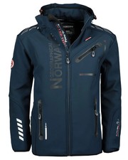 Giacca Geographical Norway Royaute Giubbotto Invernale Uomo 100% Poliestere Blu
