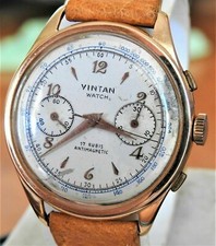 Cronografo VINTAN WATCH Valjoux 23 Ruota Colonne Oro 18 Kt. Solid Gold Chrono