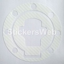Adesivo Tappo Serbatoio SUZUKI GSX-R GSXR 600 750 1000 (Carbonio Bianco) C.515