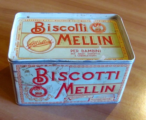 Scatola latta biscotti - latta,