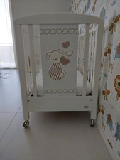 Foppapedretti culla lettino con sbarre e fasciatoio cassettiera#culla#fasciatoio
