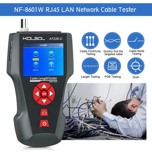 Tester cavi rete 8601w - rete, nf-8601w