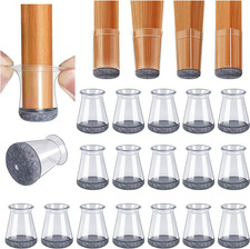 32 Pezzi  Nuovo Gommini per Sedie Rotondi, Silicone, Tappini per Gambe Sedia, Co