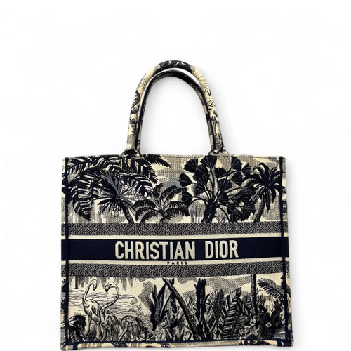 Dior large book tote - book, blue