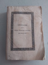 OPERE CLASSICHE ITALIANE DEL SECOLO XVIII  GASPARO GOZZI VOLUME 1  466 PAGINE