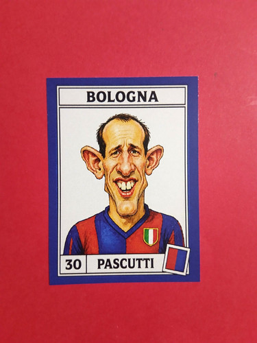 Figurina caricatura calciatori - figurina,