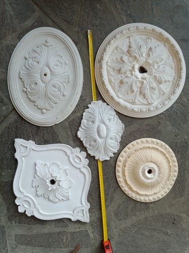 Rosoni gesso bianco per - bianco,