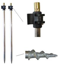 2 picchetti trivella 1.5m segnalatore avvisatore carp fishing carpfishing pesca