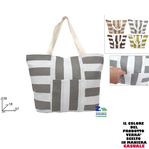 Borsa mare fantasia canvas - fantasia,