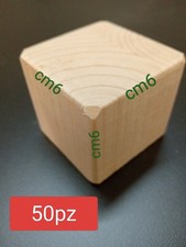 Cubo Segnatavolo In Legno 6x6