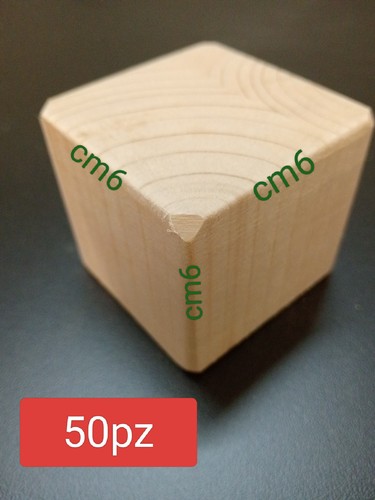 Cubo segnaposto legno - , in