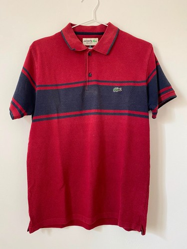 Polo lacoste bordeaux bande - lacoste,