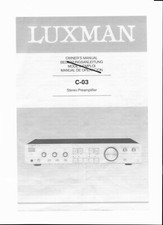 Luxman user manual manuale