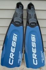 NUOVE pinne subacquee Cressi Gara modulari Sprint - metallo blu - 42/43 8/9