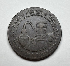 1797 Gran Bretagna (Perthshire) - David Peters Wine Shop Halfpenny Token, DH-10.