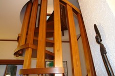 Scala a chiocciola in legno