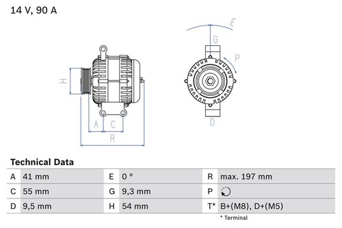 Alternator bosch 986 048 771 - 0,