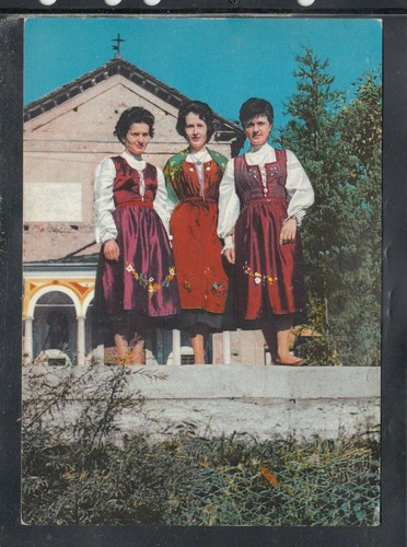 Cartolina costumi valsesiani - cartolina,