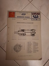 LUCAS C.A.V. - BRB MILANO INFORMAZIONI  TECNICHE MOTORINO AVVIAMENTO CA45C CA45D