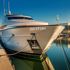 Targa Barca Bianco Lucido 10cm