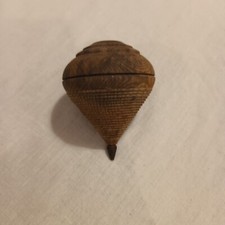 Trottola vintage in legno