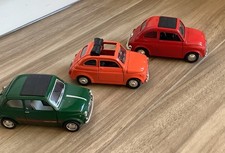 3 modellini auto fiat 500 500l