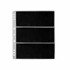 confezione 10 fogli inserti a 3 tasche per raccoglitore di banconote carica alto