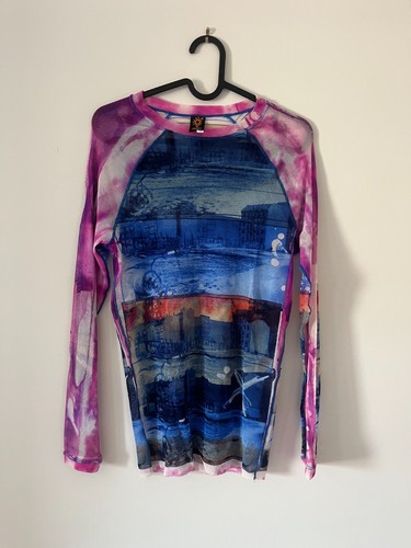 Top grafico jean - top,