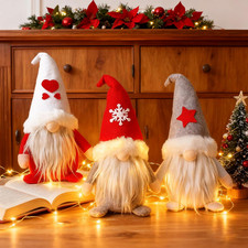 3 Pezzi Gnomo Di Natale