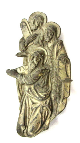 Antica placca bronzo tre - placca, di