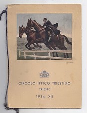 U302-CIRCOLO IPPICO TRIESTINO CALENDARIO 1934