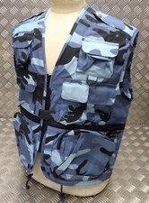 Pesca Hunters Fotografi Multi Tasca Gilet Midnite Mimetico - Tutti Taglie -