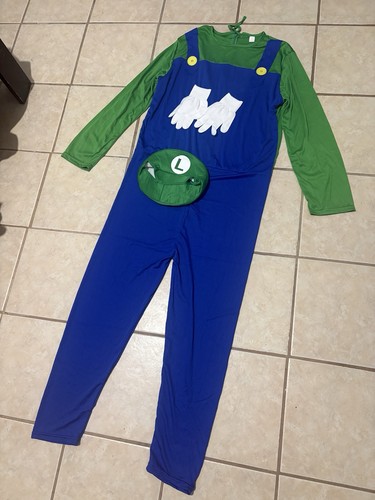 Adult mario bros luigi costume - luigi,