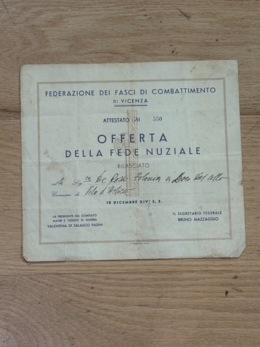 Manifesto diploma pnf fasci - pnf-fasci, di